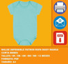Molde Imprimible Patron Ropa Body Manga Corta Bebes 2x1 0