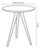 Conjunto Mesa Lateral De Apoio Retrô Pés Palito Fcwt 2