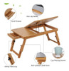Portátil De Bambú Madera Mesa Mesa Bandeja Ordenador Soporte 1