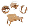 Portátil De Bambú Madera Mesa Mesa Bandeja Ordenador Soporte 4