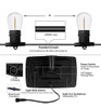 Sunthin 48ft Solar String Light Outdoor, Usb Recargable Pati 3