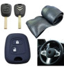 Cubre Volante + Funda Llave Silicona - Citroen C3 - Negro 0 Cubre Volante + Funda Llave Silicona - Citroen C3 - Negro 0