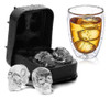 Cubetera Calavera Craneo Molde De Silicona 4 Hielos Gelatina 6