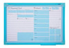 Quadro Planejamento Semanal Decorativo 60x40 Cm Blue Recados 1