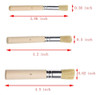 Cepillos De Madera Naturales Para Pintura, Pack De 3 2