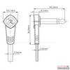 Cable Interpedal Flat Profesional Calidad Premium Roxtone 15 6