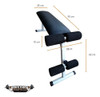 Banco Abdominal Plegable Regulable Hierro Reforzado Gymman C 3