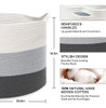 Mxmhome Cesta Extra Grande Para Mantas, Para Sala De Estar, 1