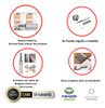 Bisagra Plastica Push Open Magnético 1