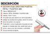 Bisagra Plastica Push Open Magnético 3