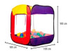 Pelotero Infantil Cubo Autoarmable Con 75 Pelotas Plegable 1
