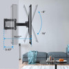 Soporte De Montaje En Pared De Tv De Movimiento Completo Par 2