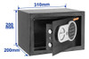 Caja Fuerte Electrónica Digital Llaves Cofre Seguridad 1 Caja Fuerte Electrónica Digital Llaves Cofre Seguridad 1