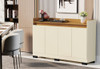 Buffet Real  Perola 4 Portas Perola Mel Primus Móveis 1
