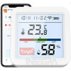 Sensor Digital Temperatura Humedad Wifi Alarma A Pila 0