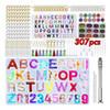 Formas De Silicone De Alfabeto Para Chaveiro De Resina 307pc 0