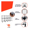 Estante Balcão Expositor Aramado 8 Nichos Horizontal 30x30 3