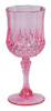 Fun Express Pink Patterned Plastic Wedding Wine Glasses - 12 0