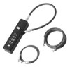 Cerraduras Cuerda Cable Acero Con Combinación Candado 4 Alta 0
