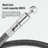 Cerraduras Cuerda Cable Acero Con Combinación Candado 4 Alta 2