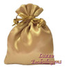 10 Sacos De Cetim 06x08cm Dourado Saquinhos Para Joias 1