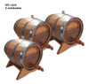 Kit 3 Barril Tonel Amburana Brasil 3 Litros Cachaça Pinga 1