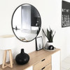 Espejo Redondo De 51 Cm Para Pared Con Marco Mate Negro Pequ 3