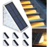 Audles Led Solar Step Lights Luces Impermeables De Escaleras 0