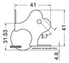 Esquinero X 8 Unid. Metalico Bolita P/ Bafle - Rack Garmath 3