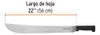 Machete De Acero 22'' Cacha Negra Truper 15867 3