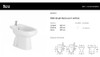 Roca Monaco Bidet 1 Agujero Sanitarios Baño Bide Blanco 3
