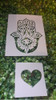 Stencil Mano De Fatima Mas Corazon 1