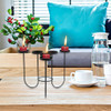 Castiçal De Metal Tealight Castiçal Estilo E 25,5cmx21cm 3