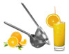 Espremedor Amassador Manual De Laranja Alumínio Grande 8cm 2