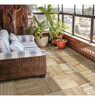 Kit 4 Deck Madeira Modular 35x35 Natural Área Int E Ext 4