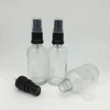 Frasco De Vidrio Transparente De 100ml Tapa C/spray  X100 1