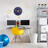 Chic Houses Space Science Reloj Sistema Solar Planet Baño Co 2