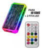 Controladora Cooler Rgb Fan 12v Fita Led 5v + Controle 2