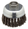 Weiler Vortex Pro Wire Cup Cepillo Orificio Roscado Acero Al 1