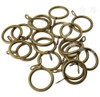 20x / Pack Ganchos De Anillo De Cortina De Cromo Para Postes 0