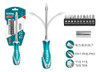 Destornillador Flexible Con 12 Puntas Total | Tht250fl1206 0