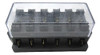 Fusiblera Porta Fusibles 6 Vias Con Tapa Universal 2