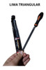 Lima Triangular Bastarda 10cm Con Cabo Y Funda Premiun Plena 1