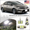 6pcs Led Interior Luz Paquete Kit Blanco Para 2013-up Toyota 1