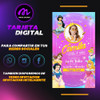 Invitación Tarjeta Princesas - Premium 1