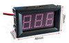 Voltimetro Digital De Panel 3 Digitos Ac 70-500v 0.56  Azul 1