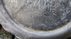 Bandeja Antigua Baño De Plata 25cm De Diámetro. 4