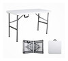 Mesa Plegable Tipo Valija 120 Cm Blanca 0