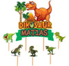 Adorno Torta Cake Topper  Dinosaurios Pinche Personalizado 1