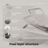 Funda Compatible iPhone 15 Pro Silicona Liquida Color Piedra 3